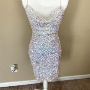 Iridescent Mini Dress